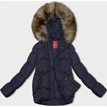 Dámská bunda Tmavě modrá bunda pro přechodné období s kapucí (LHD-23002) odstíny modré XXL (44)