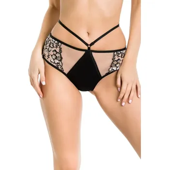 Kalhotky Dámské kalhotky ROMANCE 19090 ČERNÁ A BÉŽOVÁ S