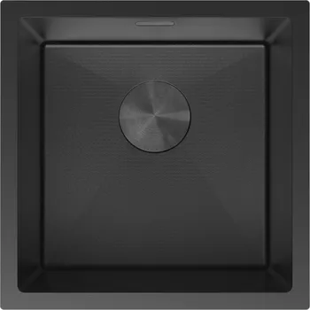 Granitový dřez Mexen Trixo dřez ocelový 1-komorový 440 x 440 mm, černý HC - 6413441000-70HC Ocelové dřezy