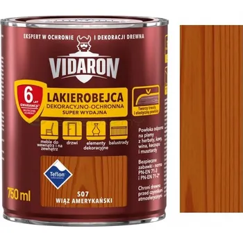 barva a nátěr na dřevo Vidaron Lazurovací lak na dřevo – americký jilm 0,75 l