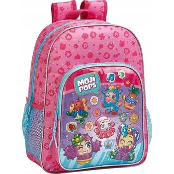 Školní batoh Školní batoh Moji pops s více přihrádkami modrý, růžový