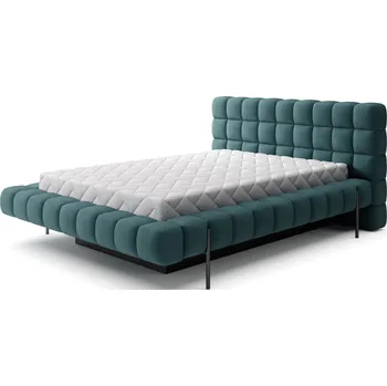 Postel Dvoulůžková postel MAGENTTA 140x200 se zvedacím roštem Amore 38 tyrkyksová