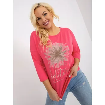 Dámská halenka Halenka RV BZ 8496.10P růžová jedna velikost