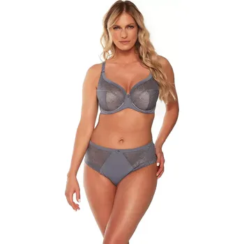Podprsenka Polovyztužená dámská podprsenka semi soft Gaia BS 1254 Marsela šedá 65F