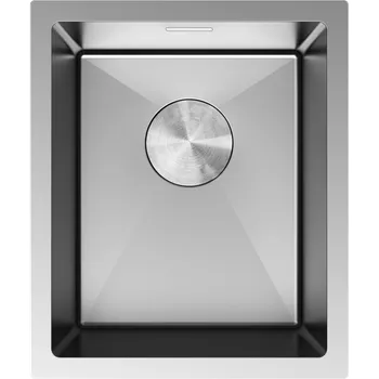 Granitový dřez Mexen Trixo nerezový dřez 1-komorový 370 x 440 mm, inox - 6412371000-01 Ocelové dřezy