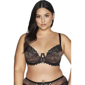 Podprsenka Dámská podprsenka 2132 Wild pantera - AVA černá 70/I