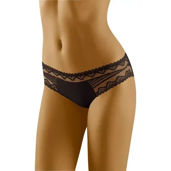 Dámské spodní prádlo Dámské kalhotky Eco-Bo Black - Wol-Bar XL