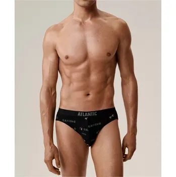 Pánské spodní prádlo Kalhotky Atlantic 3MP-206/25 A'3 S-2XL černá-černá-khaki L