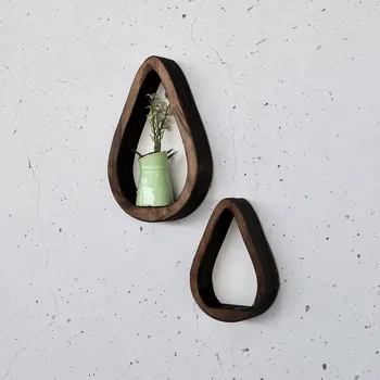 Sada poliček Raf, 2 ks, hnědá