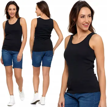 MORAJ Dámský top boxerka hladké bavlněné tílko na RAMÍNKA - M