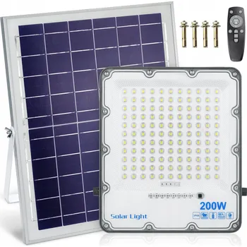 SOLÁRNÍ LED REFLEKTOR 200W HALOGEN LAMPA IP66