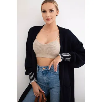 Dámský svetr Kardigan s kapsami námořnická modř UNI