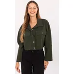 Khaki dámská džínová bunda IT-KR-FL7029.72-khaki Velikost: ONE SIZE