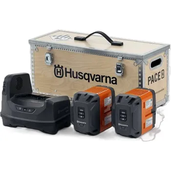 HUSQVARNA Sada akumulátorů a nabíječky B750X/C1800X PACE, 2x8.0Ah