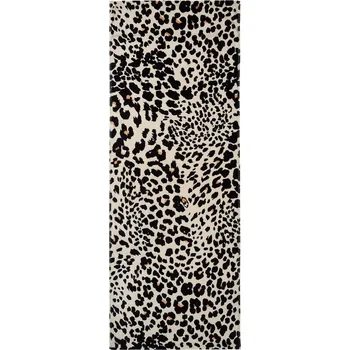 Černo-béžová bavlněná plážová osuška 78x200 cm Leopard – Catherine Lansfield ID_1747548