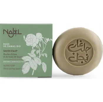 Mýdlo Najel Aleppské mýdlo s damašskou růží Bio 100 g