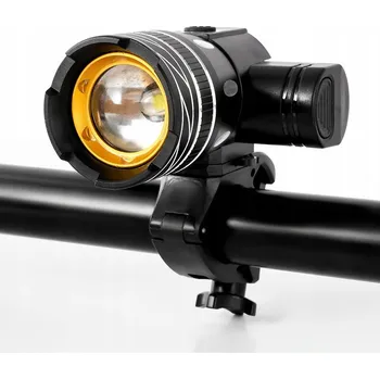 Cyklosvítilna LED světlo na kolo USB - 3 režimy, voděodolné, hliníkové tělo 1200mAh