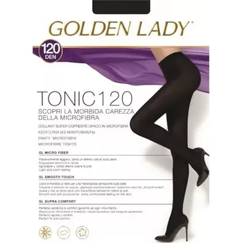 Dámská móda Dámské punčochové kalhoty Golden Lady Tonic 120 den nero/černá 5-XL