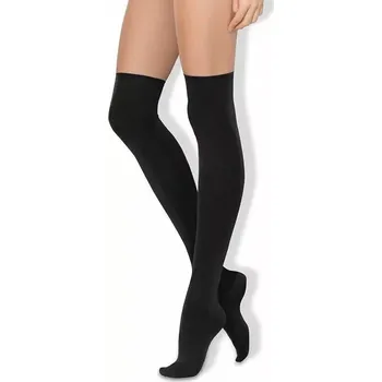 Dámské punčochy PARIGINA 100 - Hladké nadkolenky 100 DEN nero UNI