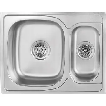 Granitový dřez Dřez 1,5-komorový nerezový Junak se sifonem otočným Kuchinox