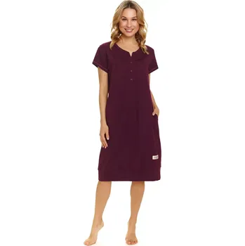 Dámská noční košilka 4348 wine - Doctornap vínová L
