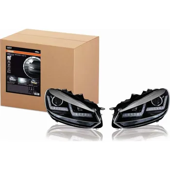 Přední světlomet OSRAM světlomety LEDriving Xenarc CHROME pro Golf VI LED-denní svícení a D8S Xenon 2ks LEDHL102-CM LHD