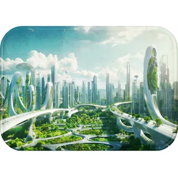 Koupelnová předložka KOUPELNOVÁ PŘEDLOŽKA | RYCHLESCHNOUCÍ PROTISKLUZOVÁ 40x60 VODĚODOLNÁ MĚKKÁ