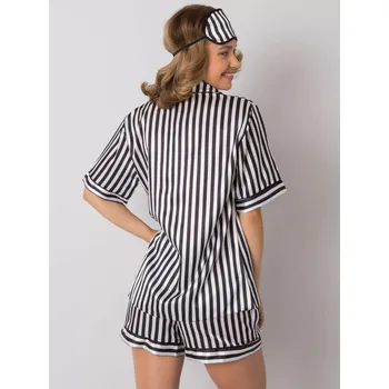 Dámské pyžamo Sada BR KMPL 7044 černobílá XL