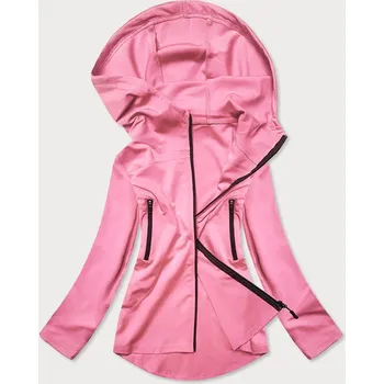 Světle růžová mikina s asymetrickou spodní částí (HD153-25) růžová S (36)