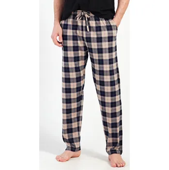 Pánské pyžamo Pánské pyžamové kalhoty Marian béžová 1XL