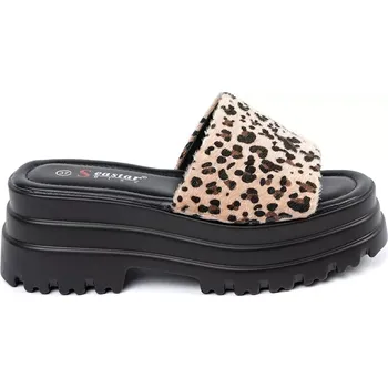 Dámské žabky Komfortní nazouváky se zvířecím motivem dámské platforma 38