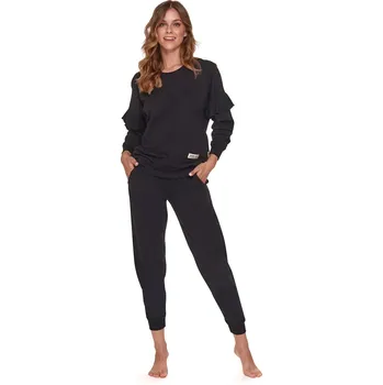 Dámské noční prádlo Dámské pyžamo 4351 - Doctornap černá L