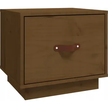 Noční stolek Noční stolek masivní borovicové dřevo 40x34x35, barva medově hnědá