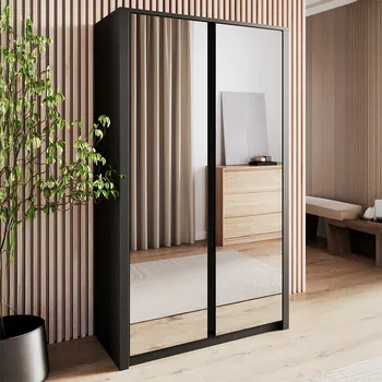 Šatní skříň Šatní skříň MAXIM | 113,3 cm | černá