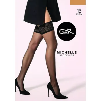 Dámské punčochy Dámské punčochy Michelle 01 - GATTA béžová 1-2