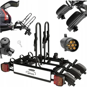 Nosič kol Nosič kol na tažné zařízení AMOS Tytan Plus 3 černý 7PIN