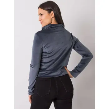 Dámská halenka Mikina RV BL 7303.98P tmavě šedá S/M