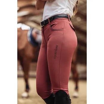 Jezdecké kalhoty EQUITHÈME Rajtky Beverly Equithème, s gripem, dámské, pink 40