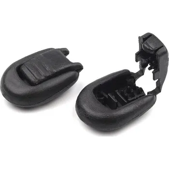 Plastová koncovka 15x19 mm zamačkávací, malé, 1 černá