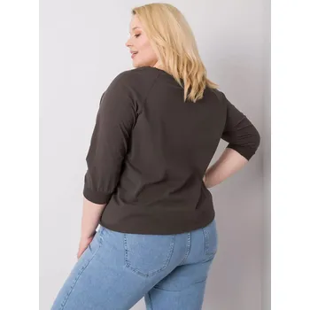 Dámská halenka Halenka RV BZ 6391.48 tmavá khaki jedna velikost