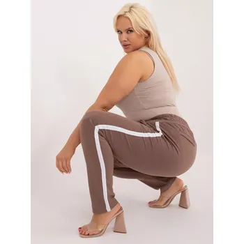 Tepláky RV DR 6643.95 hnědá 4XL