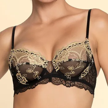 Podprsenka Lise Charmel - Sublime en or podprsenka vyšší nevyztužená noir eclat 75C ACJ6013
