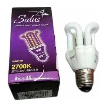 Žárovka Žárovka Sidus 9W E27 2700K – Teplá bílá, Energeticky úsporná