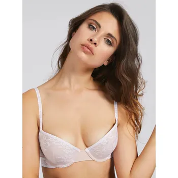 Podprsenka Push Up Podprsenka O1GFC08PZ01T - TWHT - tělová s krajkou - Guess tělová s bílou krajkou 32B