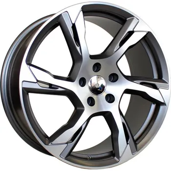 Alu kolo Alu kola Racing Line B1175, 22x9 5x108 ET45, šedivá matná + leštění