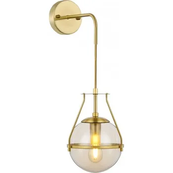 Dekorativní svítidlo GTV Drop nástěnné svítidlo 1x25 W průhledná-zlatá OS-DRO4-40-DEC