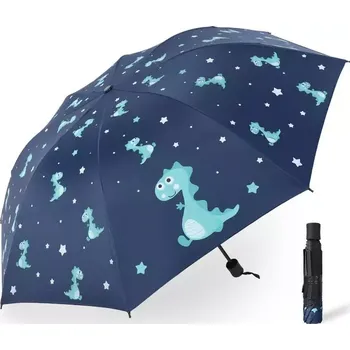 Deštník Dětský skládací deštník s dráčkem Tmavě Modrý