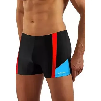 Pánské plavky Plavecké boxerky Sesto Senso art.379 Maxi 3XL-4XL černá 4XL