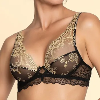 Podprsenka Lise Charmel - Sublime en or podprsenka triangle nevyztužená noir eclat 75C ACJ7413