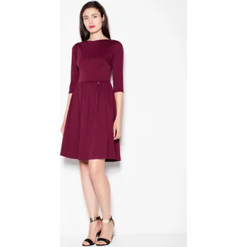 Dámské šaty Dámské šaty VT079 Vínová - Venaton vínová S